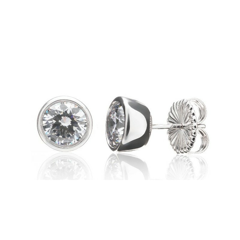Pendientes Camaleoni Potala Plata Rodio Chaton WP009/1.50