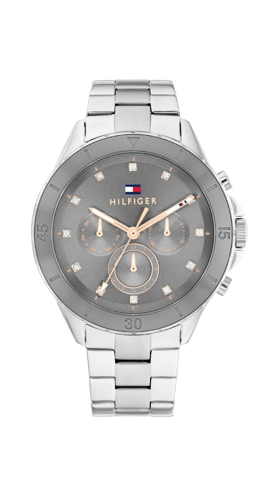 RELOJ TOMMY HILFIGER MELLIE PLATEADO Y GRIS MULTIF. MUJER