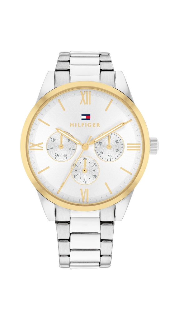 Reloj Tommy Hilfiger Mujer Camille Multifunción Acero Bicolor Plateado IP Dorado 1782744