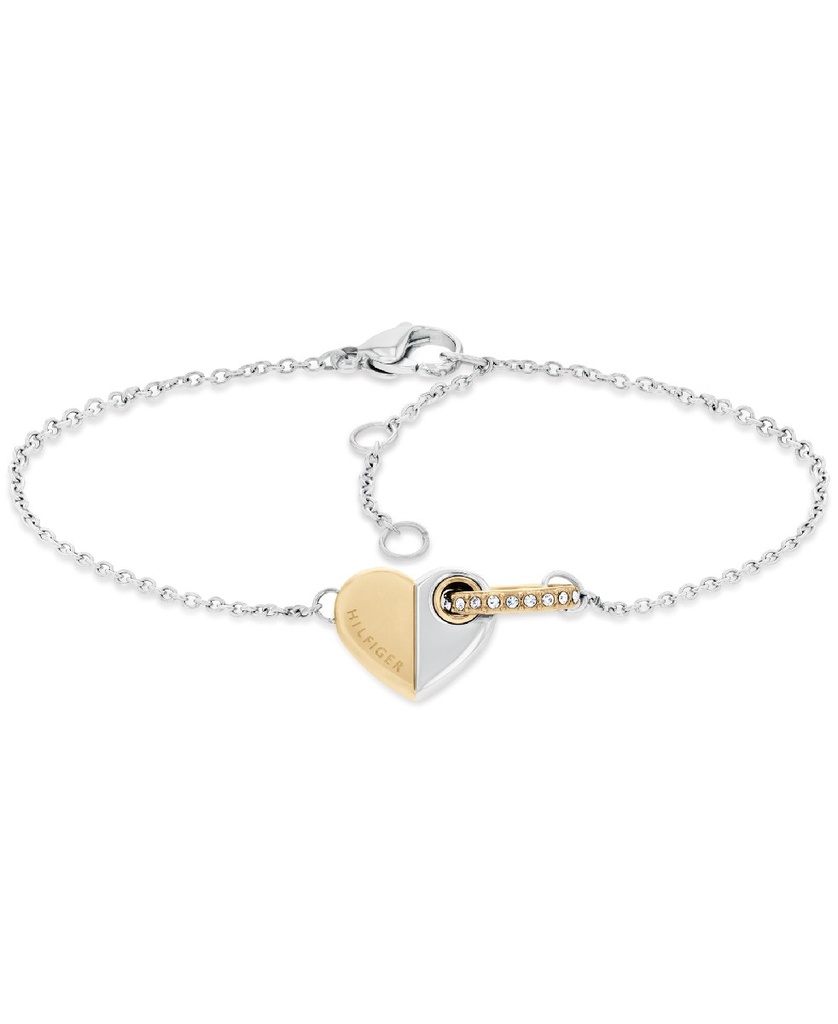 Pulsera Tommy Hilfiger Mujer Acero Bicolor Plateado IP Dorado 2780880