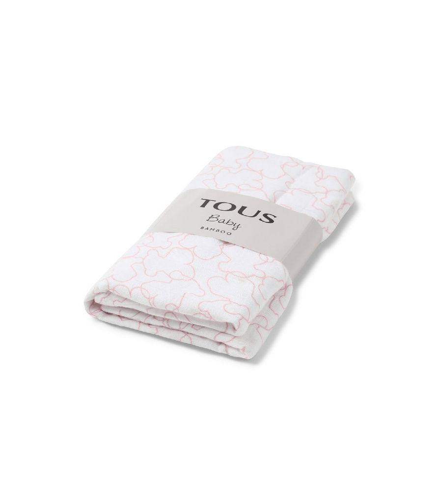 Manta Muselina Tous Baby Rosa MUSE-1803-47