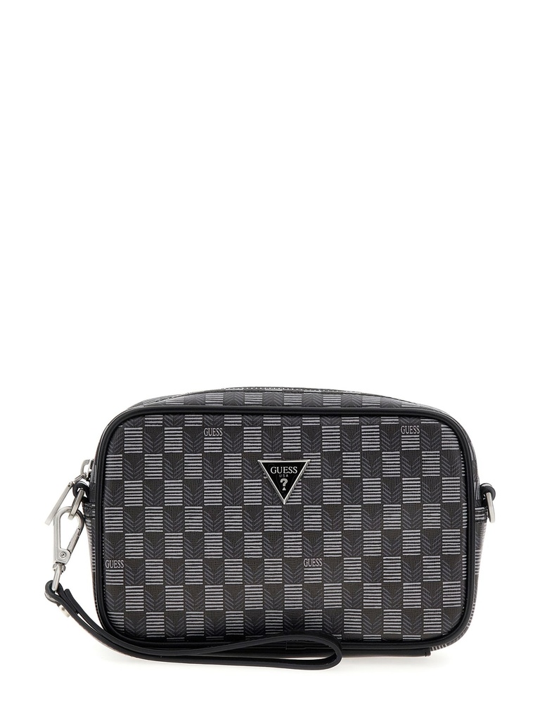 BOLSO DE MANO GUESS TORINO NEGRO/GRIS