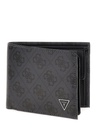 Cartera Guess Piel Gris Logotipo 4G