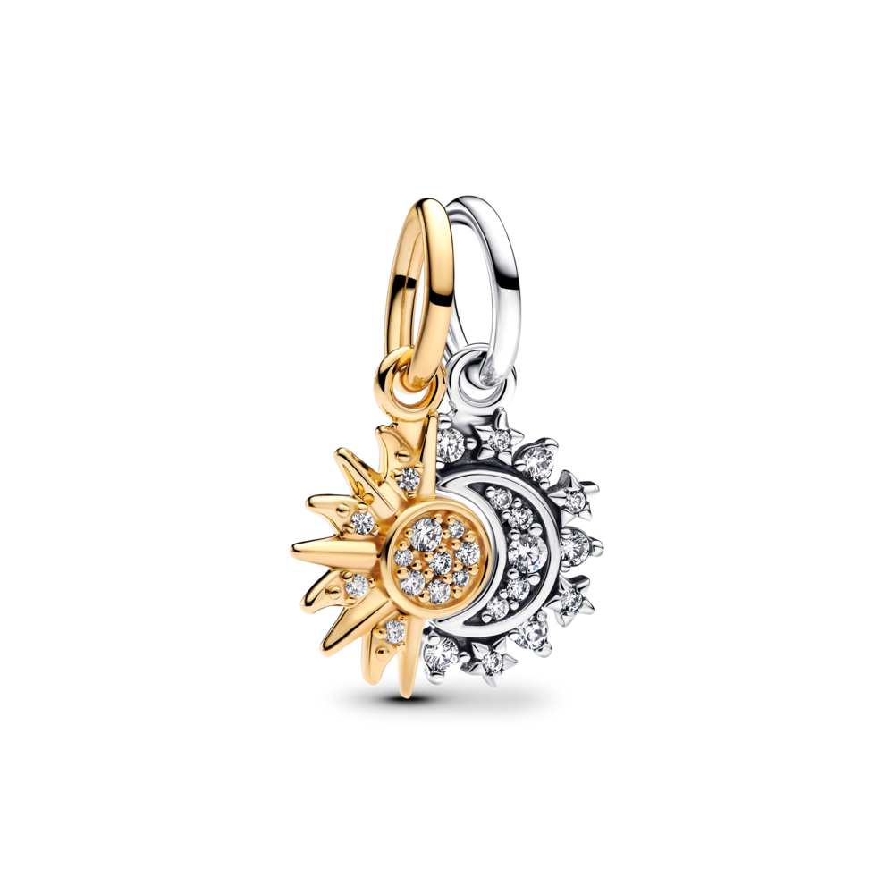 Charm Colgante Pandora Divisible Sol y Luna 