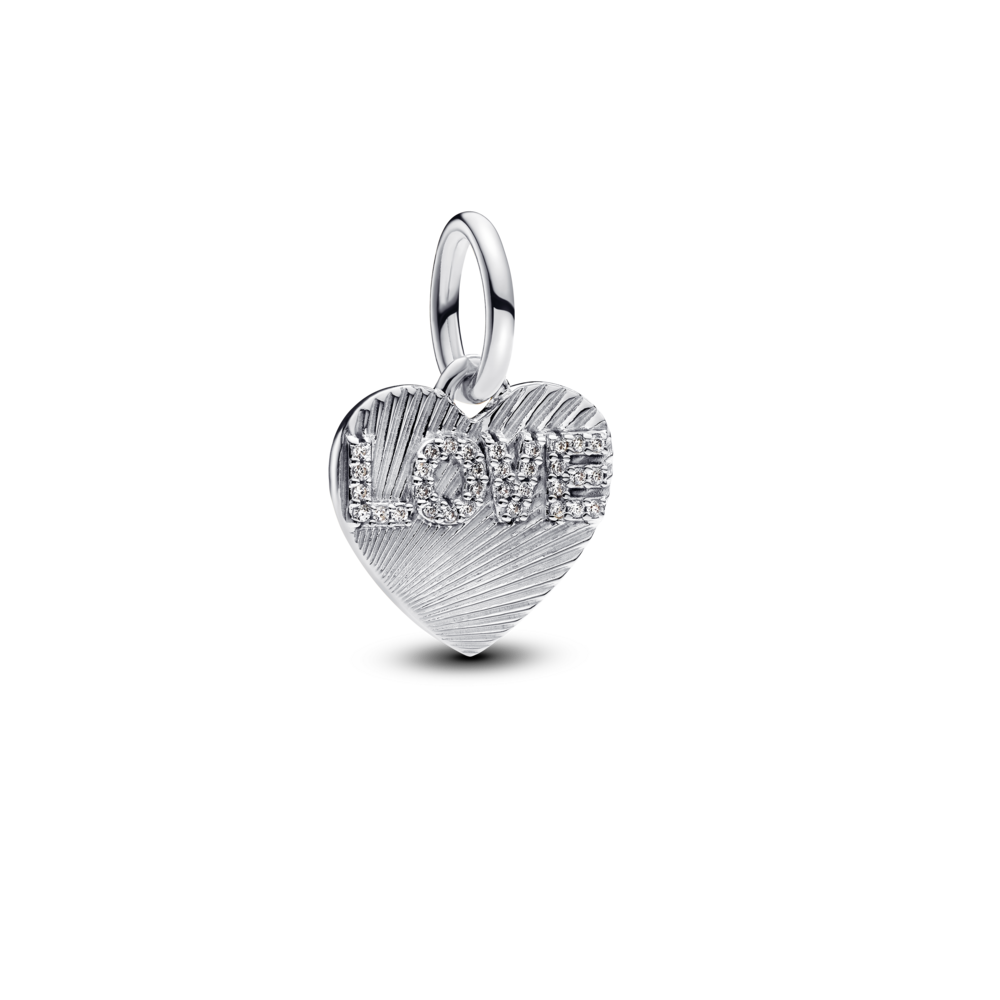 Charm Pandora Colgante Grabable Corazón Amor