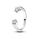 Anillo Pandora Abierto Estrellas Fugaces