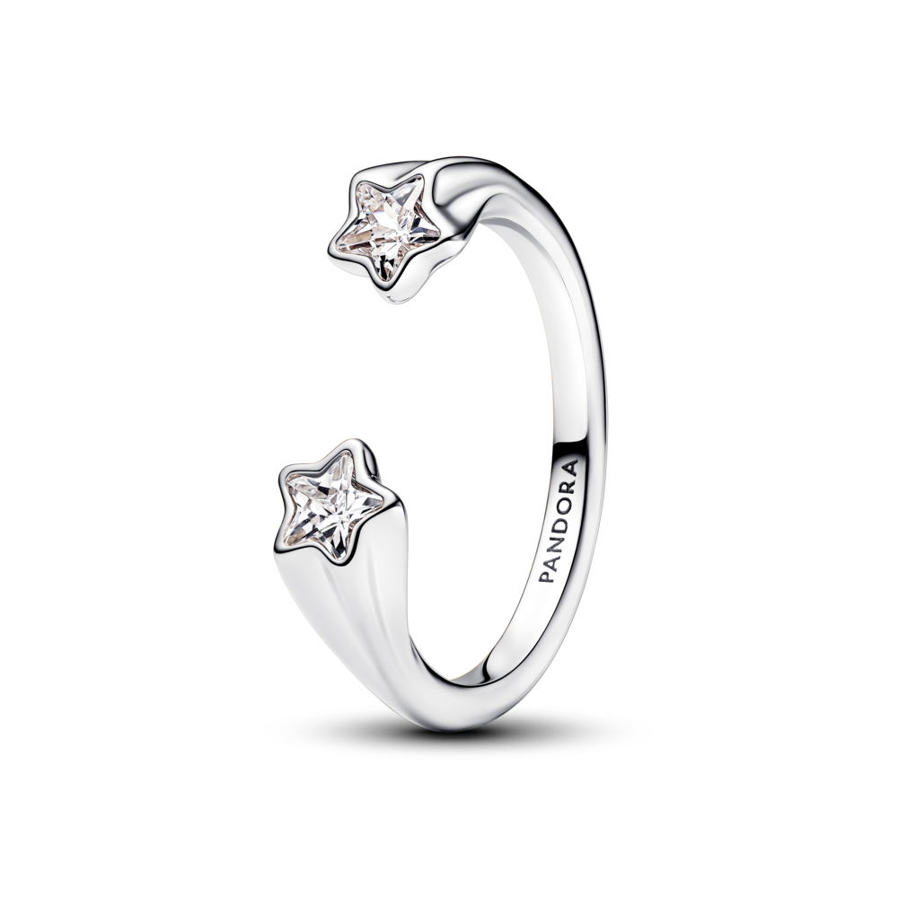 Anillo Pandora Abierto Estrellas Fugaces 193582C01