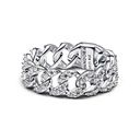 Anillo Pandora Cadena Cubana Pave