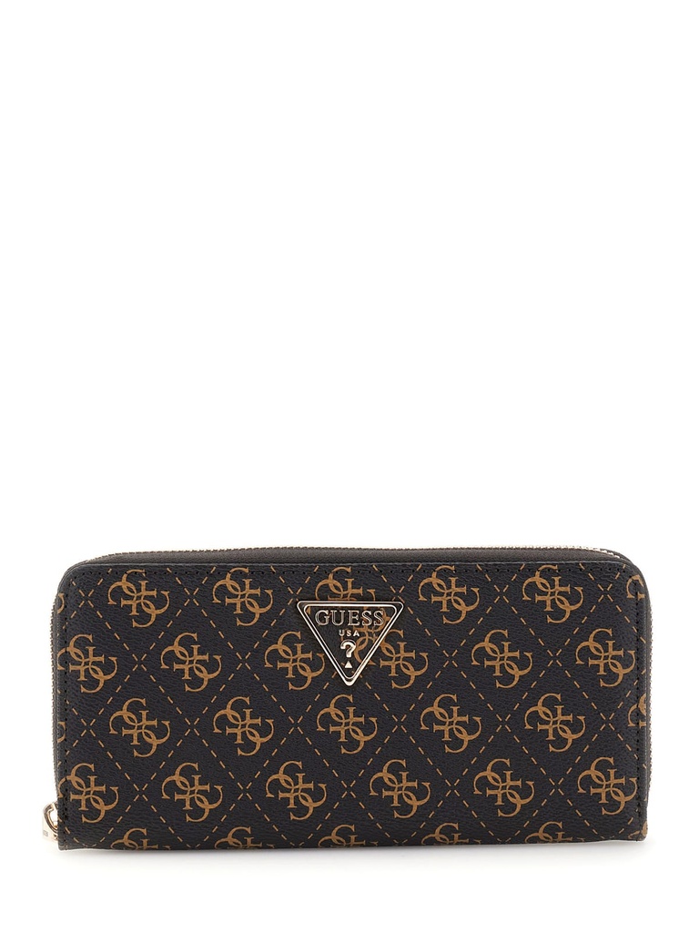 Cartera Guess Mujer Logo Piel Marrón 