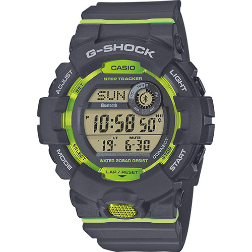 Reloj Casio G-Shock Hombre Trend Negro/Verde GBD-800-8ER