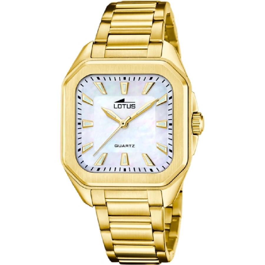 RELOJ LOTUS SQUARE SERIES  ACERO MUJER