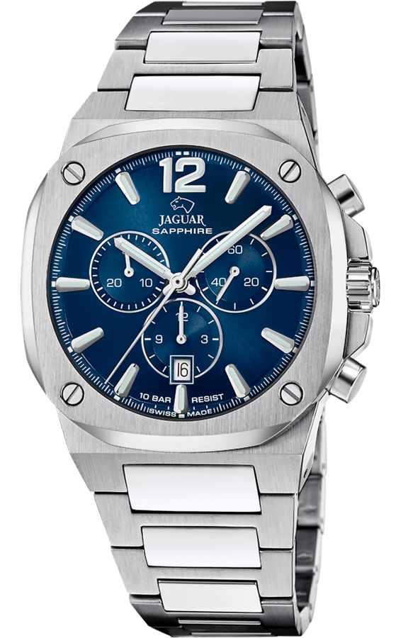 Reloj JaguarSwiss Hombre Crono Esfera Azul J1025/1