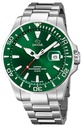 Reloj Jaguar Suizo Hombre Pro Diver Analógico Verde Acero J860/B