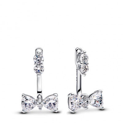 Pendientes Pandora Colgantes Lazo Brillante