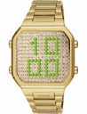 Reloj Tous Mujer D-Bear Digital Brazalete Acero IP Dorado y Caja Circonitas con LEDS 3000130700