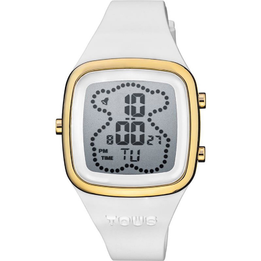Reloj Tous Niña B-Time Digital Correa Silicona Blanca & Caja Dorada 3000131600
