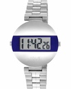 Reloj Tous Mars Unisex digital con brazalete de acero redondo y azul marino