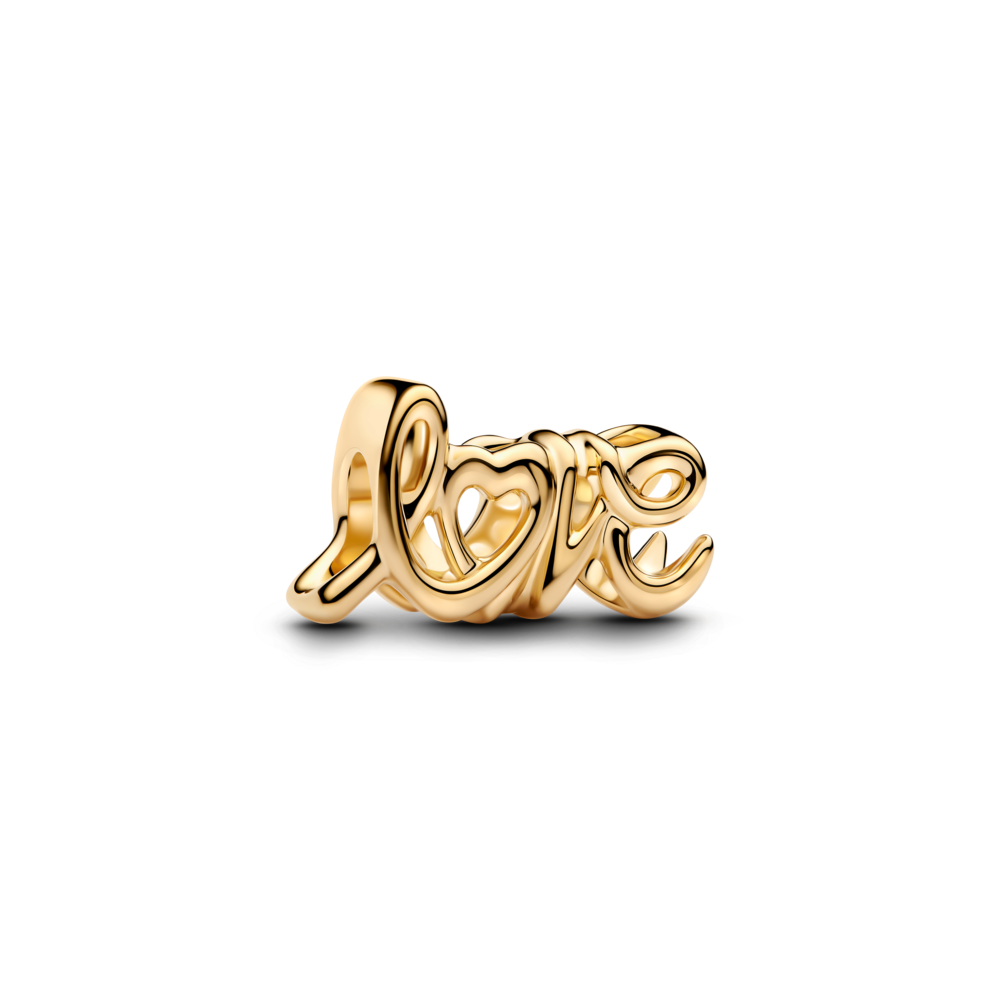 Charm Pandora Love Escrito a Mano Shine 763055C00