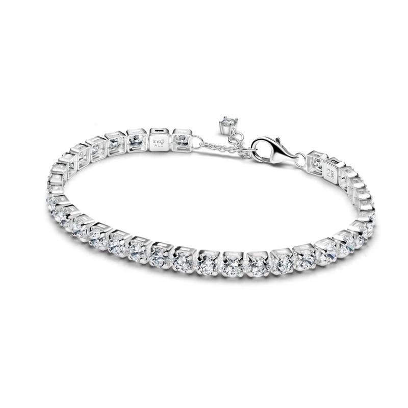 Pulsera Tenis Ancha Brillante