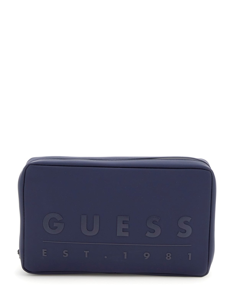 Bolso neceser Guess Hombre Sondrio Silicona Azul Marino