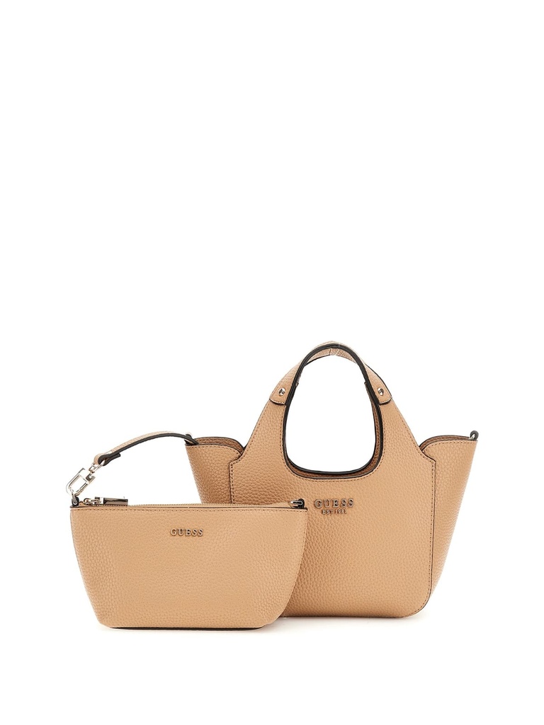 Bolso Guess Helina mini tote beige