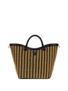 Bolso Guess Atalia Tote Mujer Rafia y Piel Negra WG964722-NTBLACK