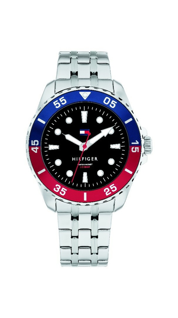 Reloj Tommy Hilfiger niño Boys Analógico Acero Esfera Negara 1720048