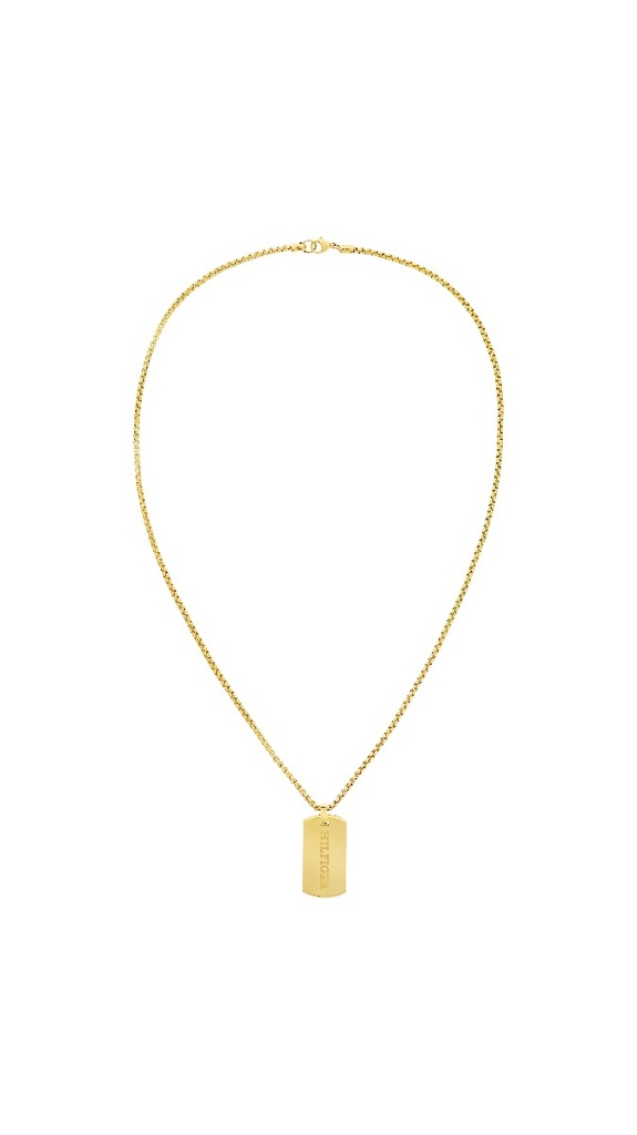 Collar Tommy Hilfiger de acero dorado Jameson