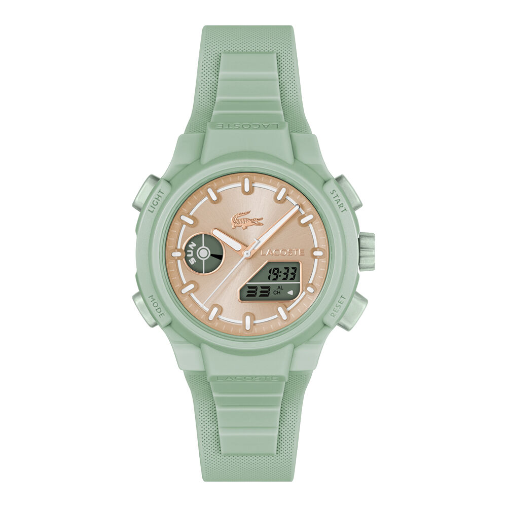 Reloj Lacoste Mujer LC33 Analógico-Digital Correa Silicona Verde 2001433