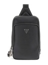 Mini Mochila Hombre Guess Milano Saffiano Negro