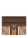 TARJETERO GUESS MARRON LOGO PEONY MADRID CASE