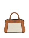 Bolso Guess Mujer Anadela Mini Satchel Piel Coñac Natural