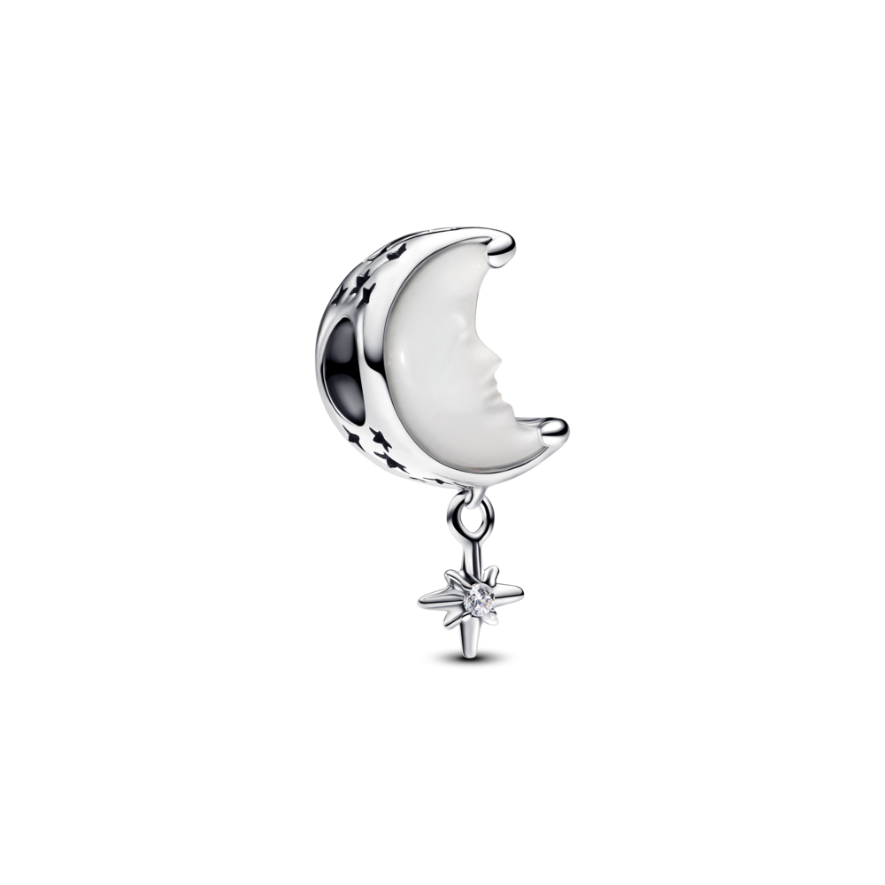 Charm Pandora Luna y Estrella Polar