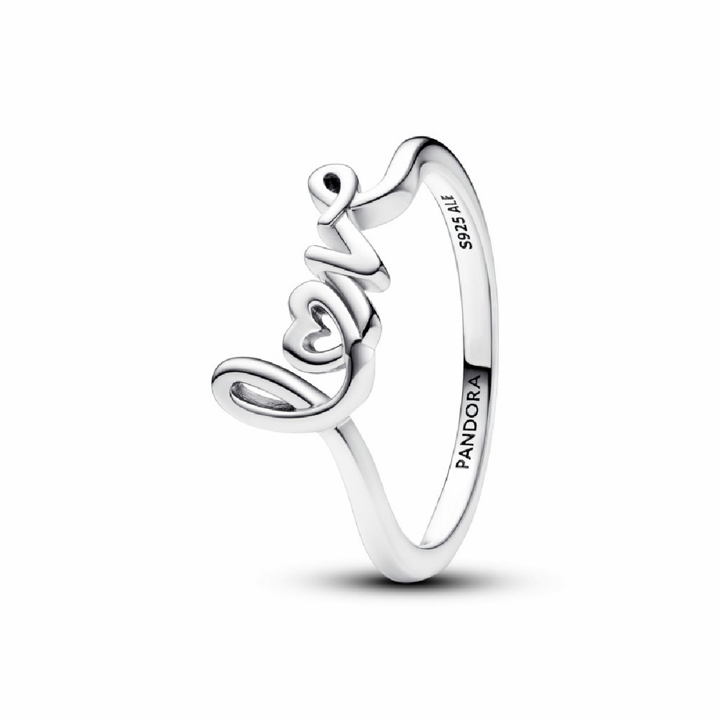 Anillo Pandora Love Escrito a Mano