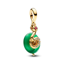 Charm Pandora Colgante Serpiente Verde de Cristal de Murano