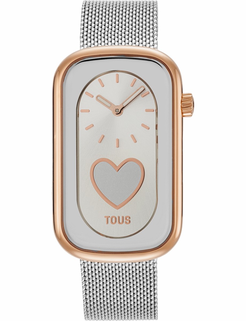 RELOJ TOUS T-BAND CLUB SS/IPRG CORAZON ESTERILLA