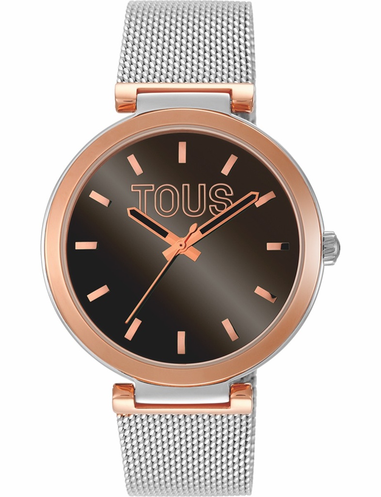 Reloj Tous Mujer S-Mesh Mirror Acero Inoxidable SS/IPRG Esfera Chocolate 3000142500