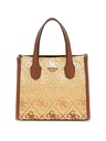 Mini Bolso Guess de Mano Silvana 4G Rafia
