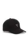 Gorra Guess London con logotipo triángulo Black