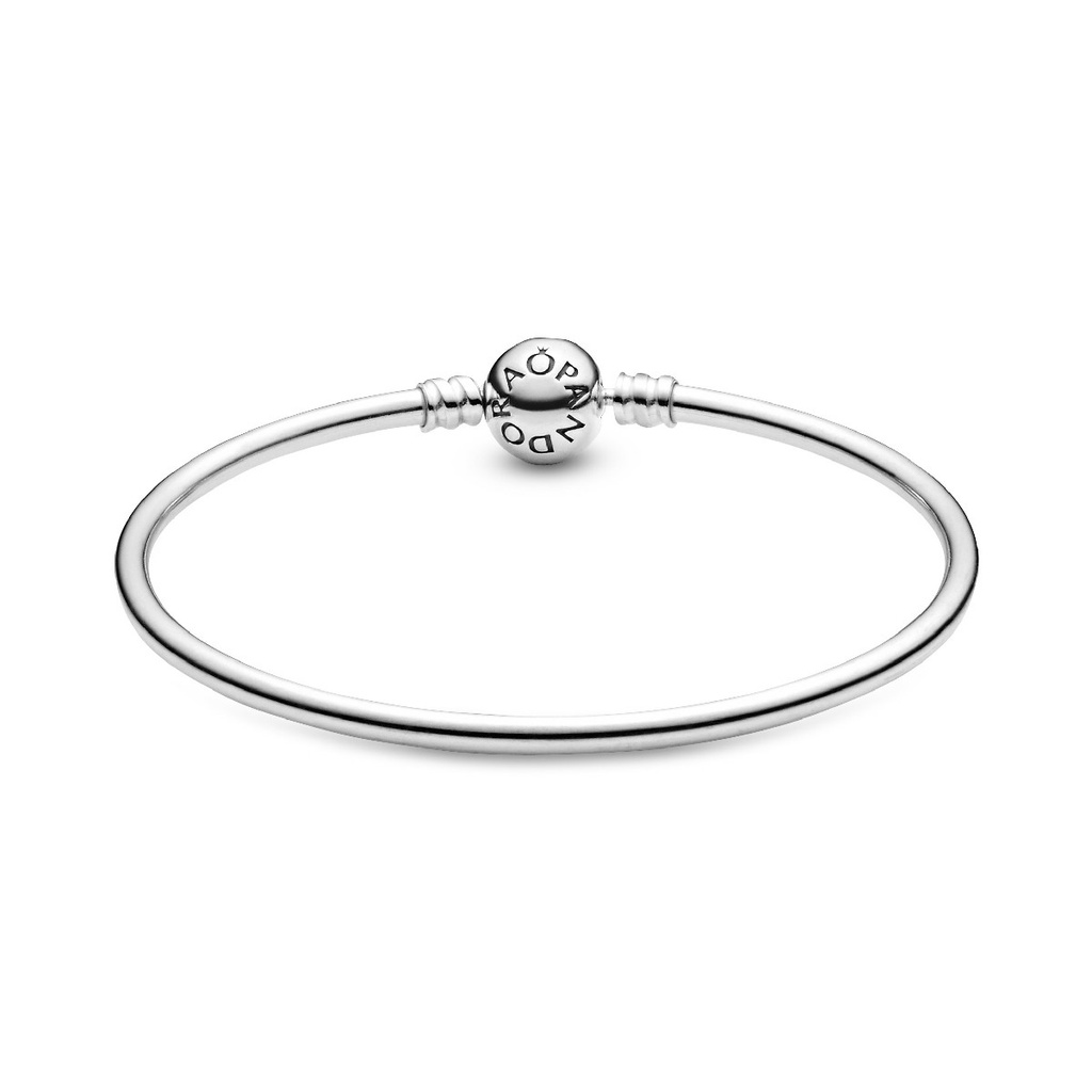 Pulsera Pandora Rígida Plata Cierre Redondo