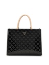 Bolso Guess de Mano Arnela Negro Logotipo 4G Peony TV949622-BLACKLG