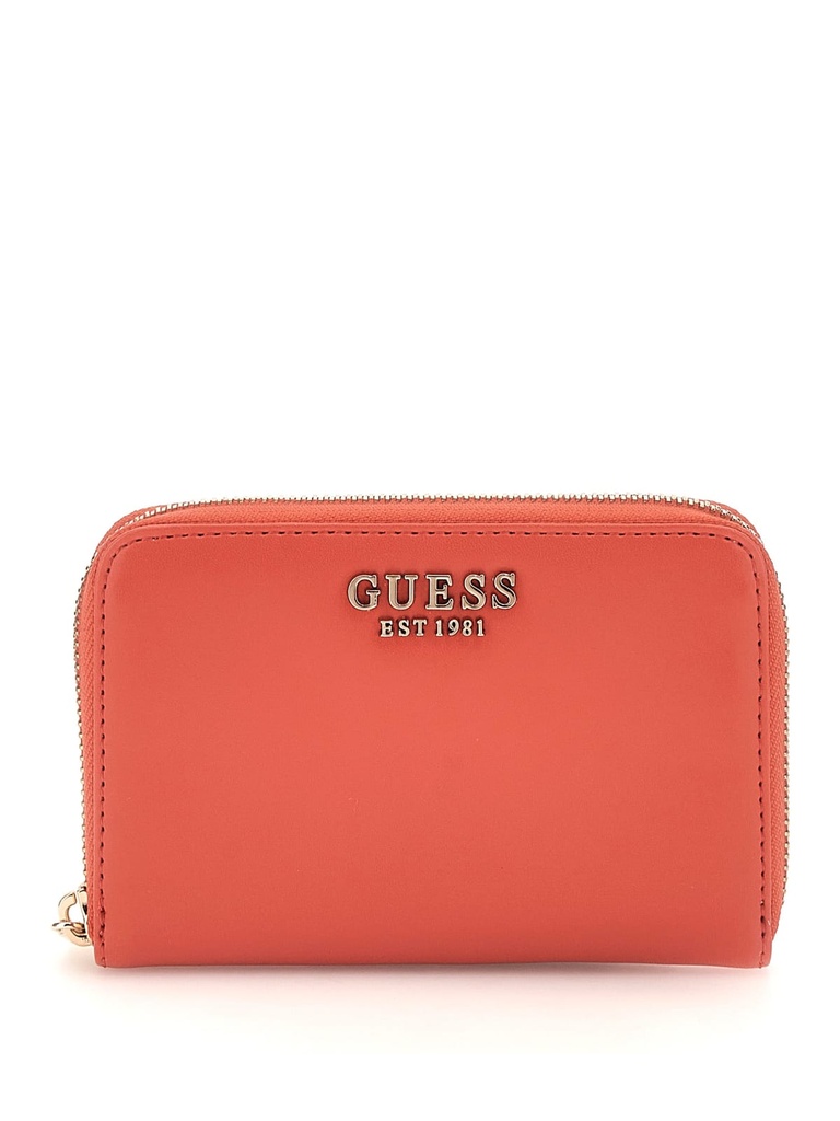 Cartera Guess Laurel Medium Zip Around Coral