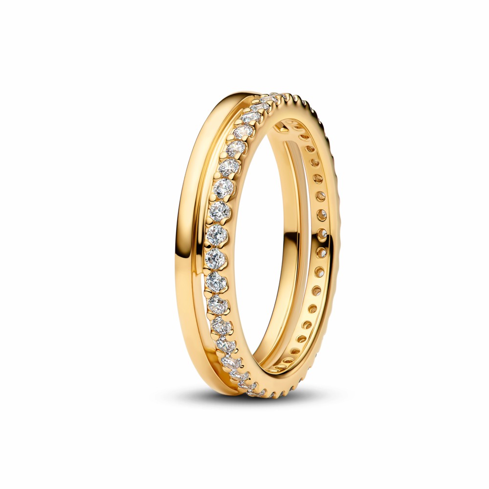 Anillo Pandora  Doble Banda Shine 163799C01