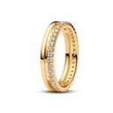 Anillo Pandora  Doble Banda Shine
