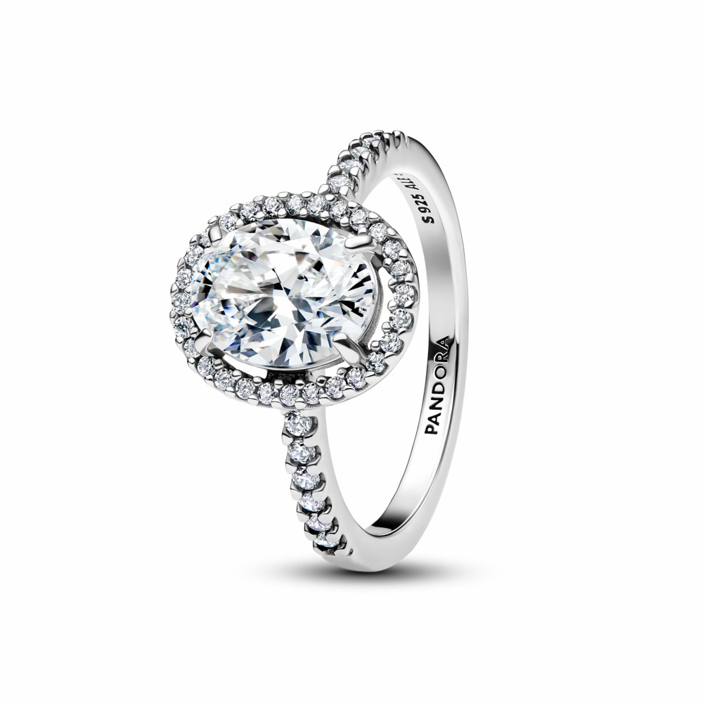 Anillo Pandora Halo Ovalado Brillante 193777C01