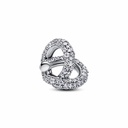 Charm Pandora Corazón Nudo Infinito y Pavé 793771C01