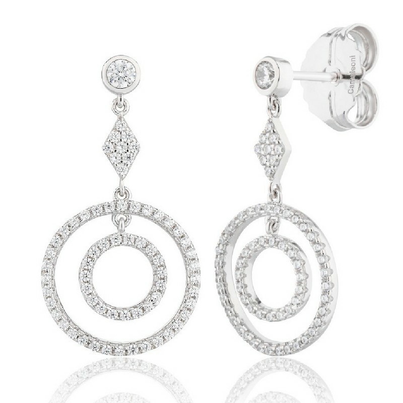 Pendientes Camaleoni Plata Rodio WP106/LP 