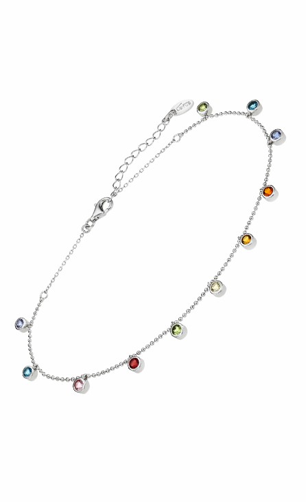 Tobillera Lotus Silver Mujer Circonitas Multicoor Plata LP3244-8/1