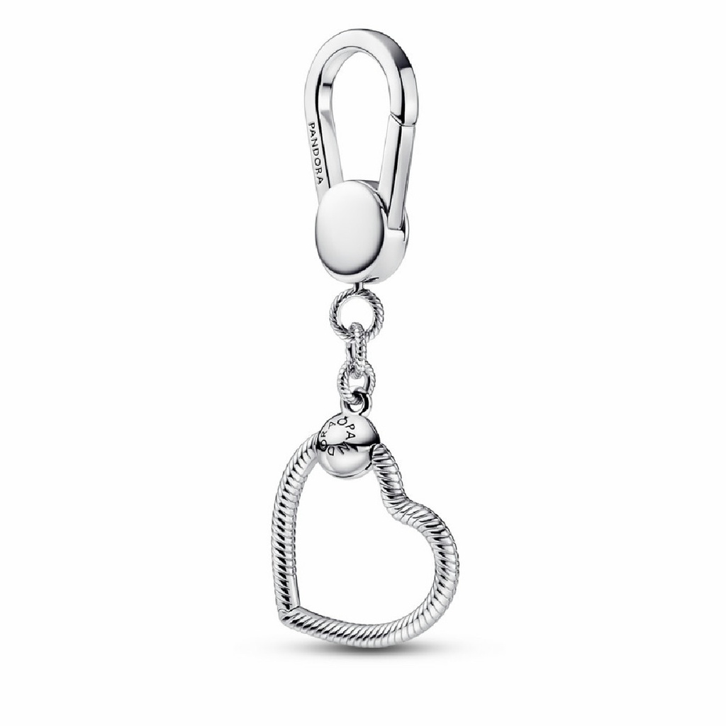 Colgante de Bolso Pandora en forma de Corazón Pequeño Plata