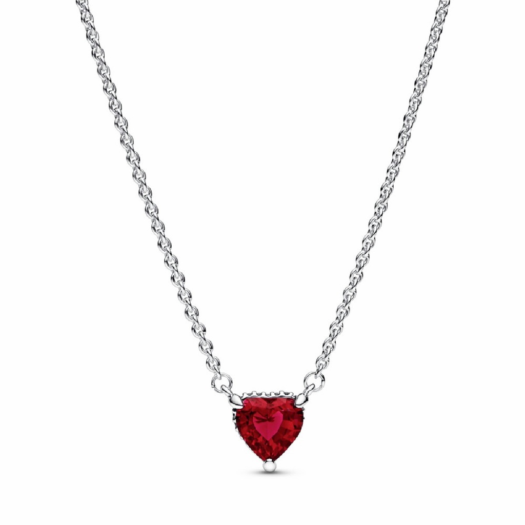 Collar Pandora Corazón Halo Brillante